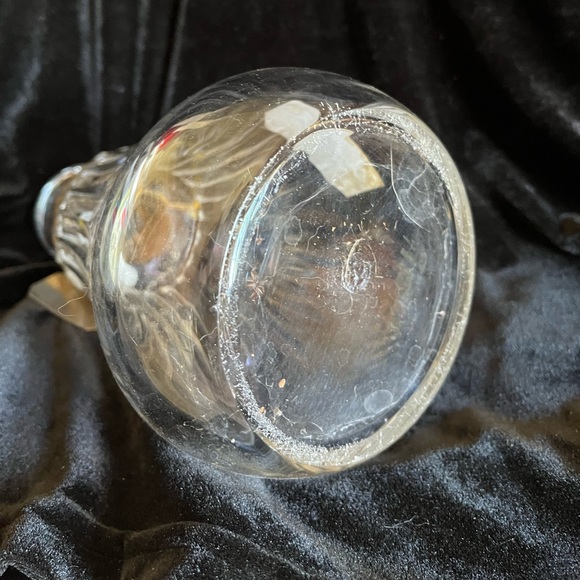 Vintage crystal Cognac decanter.  No stopper.  8” tall - Picture 6 of 6